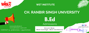 CRSU B.Ed Admission 2022-The Best Admission Consultant