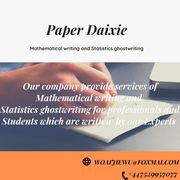 Paper Daixie - Mathematical writing and Statistics ghostwriting