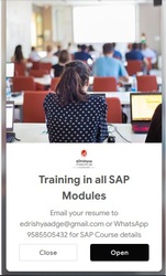 eDrishyaa IT India Pvt. Ltd. (SAP Authorized Academy)