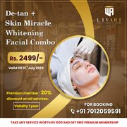 De-tan + Skin Miracle Whitening Facial Combo