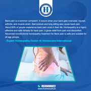 Homeopathy Treatment for Back Pain Problems 