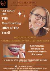 Enjoy the year-end offer on aligners/Invisalign treatment