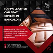Nappa leather car seat covers in Bangalore