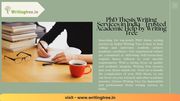 Reliable Synopsis Writing Services for PhD Students | Writing Tree