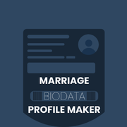 Simple and Elegant Marriage Biodata Creation