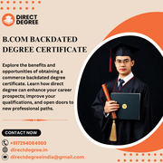 Bcom Back Dated Degree Certificate 
