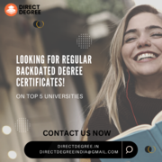 Back Dated Degree Certificate With Verification