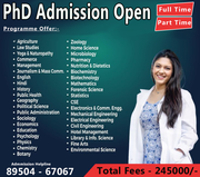 PhD Admission in India,  Eligibility,  Duration and Top University