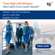 Cabin Crew Course: Duration,  Fees,  Eligibility & Salary at Wingsss