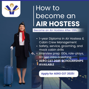 How to Become an Air Hostess | AERO CET Scholarship Route
