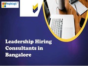  Leadership Hiring Consultants in Bangalore - Peoplelogic