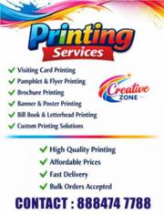 Creative Zone | Flyer Printing | Menu card | Visiting Cards Printing |