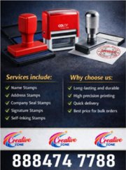 Rubber Stamp Rs. 250/- at Banaswadi | Address Stamps | Creative Zone |