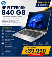 HP EliteBook 840 G8 Laptop Intel Core i5 16GB RAM 512 SSD2GB SSD for S